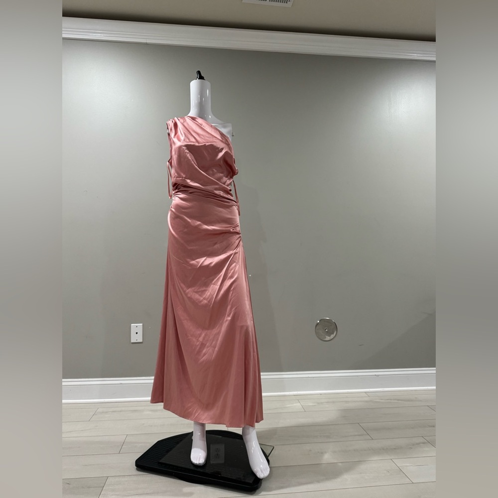 $695 STAUD PHARE SILK DRESS ROSE size 8 - Picture 11 of 15